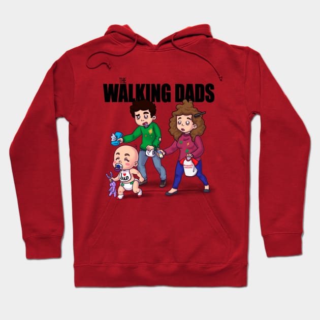 The Walking Dads Hoodie by missraboseta